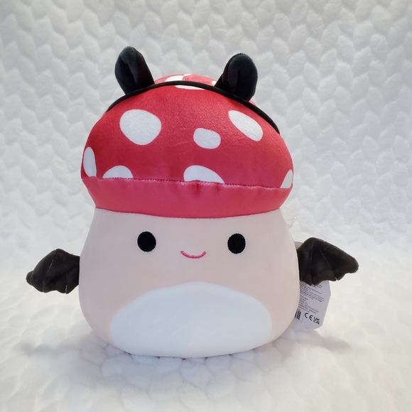 Malcolm Squishmallow Bat Mushroom 8 Inch BNWT Halloween Squad Plush Toy - Picture 1 of 7
